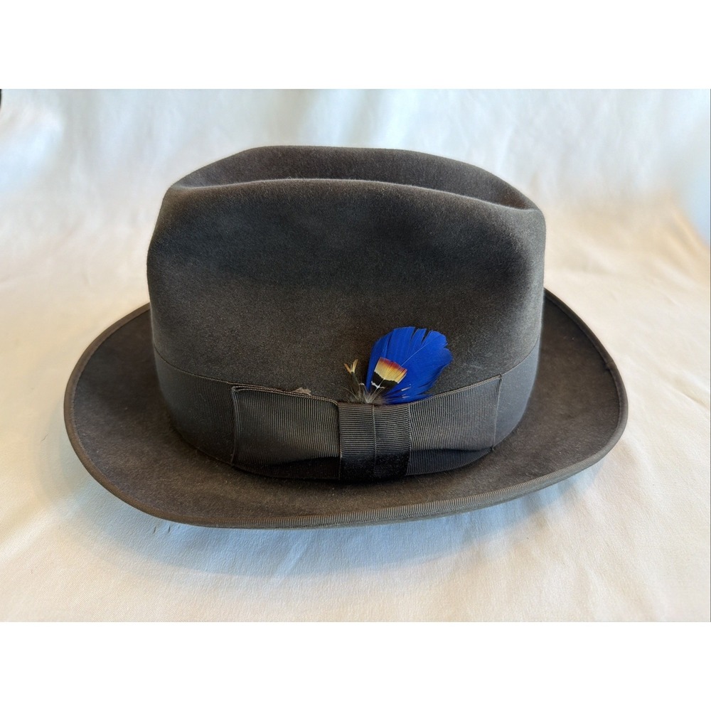 Rare 1930s-40s WIENER MODE Fur Felt Fedora – Willy Olfers Dortmund – Size 16/941